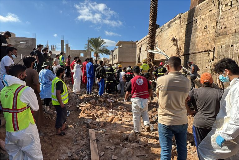 21 ألف قتيل ومفقود بدرنة و40 ألف نازح في سيول ليبيا